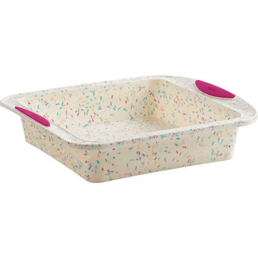 Silicone Square Cake Pan - Confetti