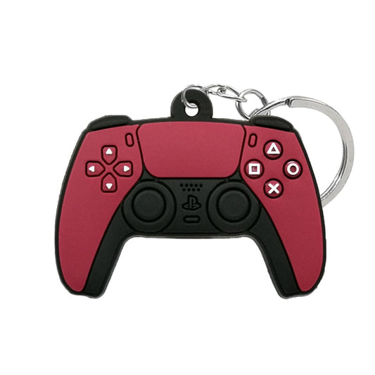 Controller PVC 'Maroon & Black' Keyring Rubber Keychain